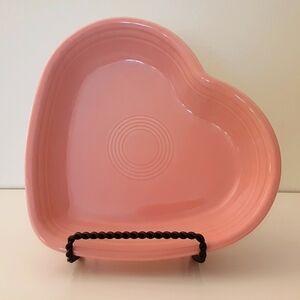 Fiesta Pink Heart Dish